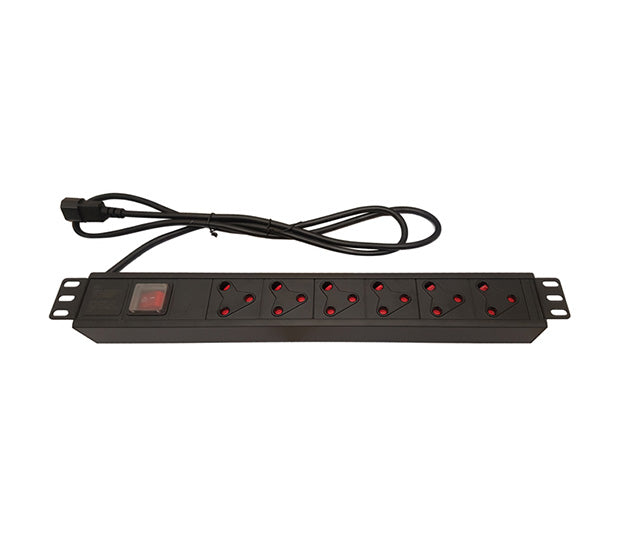 UltraLAN 6-socket (3pin SA) PDU with IEC Power Cord