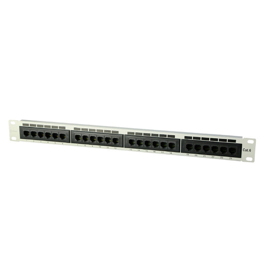 UltraLAN 24 Port CAT6 Patch Panel (White)