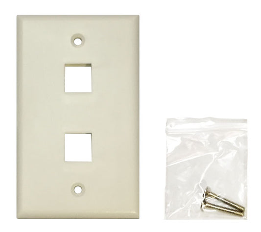 Double Port Faceplate (115x70mm)