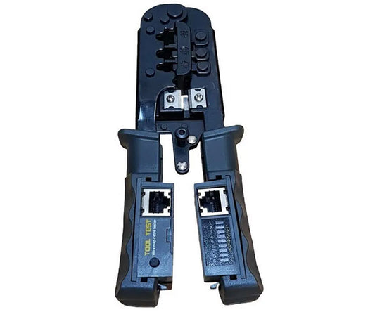 Multifunction RJ45 Crimping Tool with Built-in Wire Tester