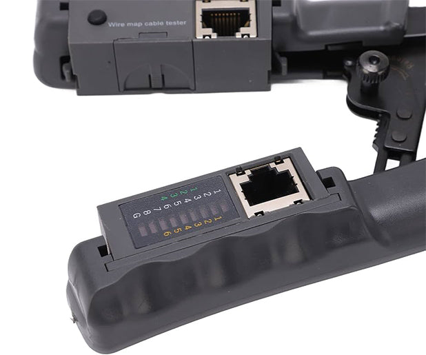 Multifunction RJ45 Crimping Tool with Built-in Wire Tester