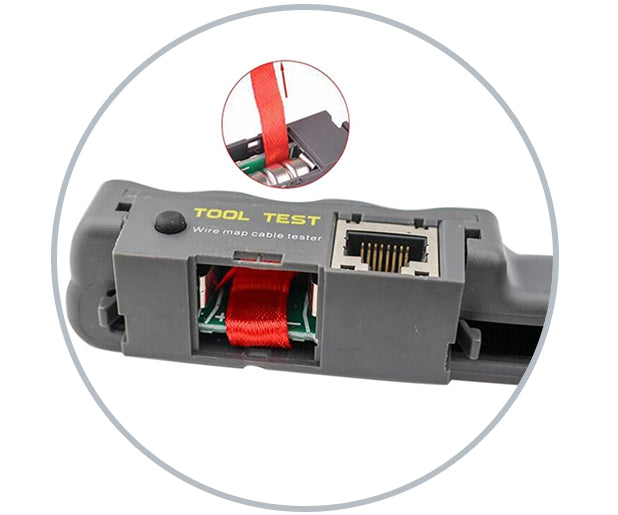 Multifunction RJ45 Crimping Tool with Built-in Wire Tester