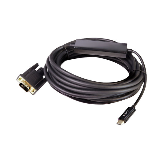 5m Usb Type-c to Vga Active Cable Male to Male — CLUB3D | Guards on Duty Shop