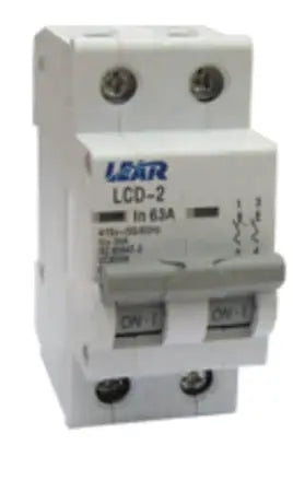 Cb / Lear / 2 Pole / Ka3 / 415V / 18MM Din / Lcd-2 / 63A