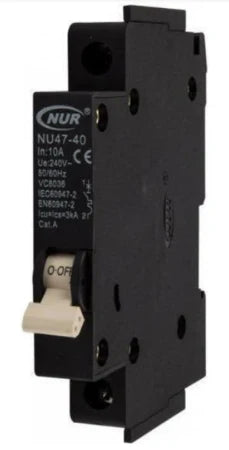 Nur Mini Rail - 25A 1p 3ka Breaker 13MM (4 Pack)