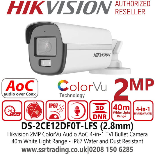 HD-TVI Dome 2MP HL 40m Audio 2.8mm - Hikvision | Guards on Duty Shop South Africa