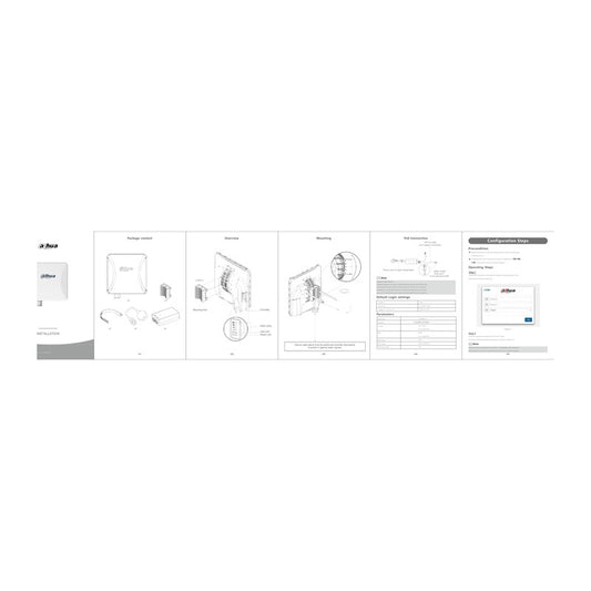 Dahua DH-PFWB5-10n - Dahua Wireless 5GHz 5KM 300Mbps 15dBi Outdoor CPE