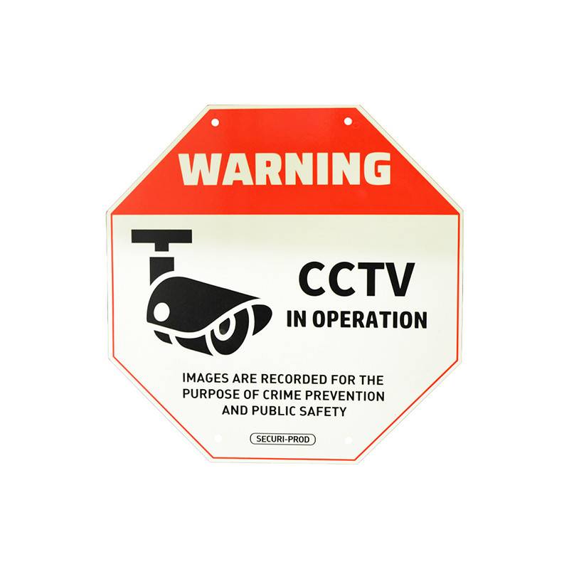 Securi-Prod CCTV Sign Luminous Small 220 x 220mm