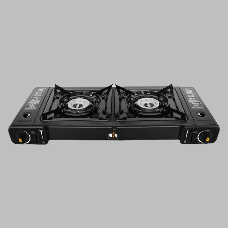 Alva Double Burner Butane Canister Stove - Alva Double Burner Butane Canister Stove