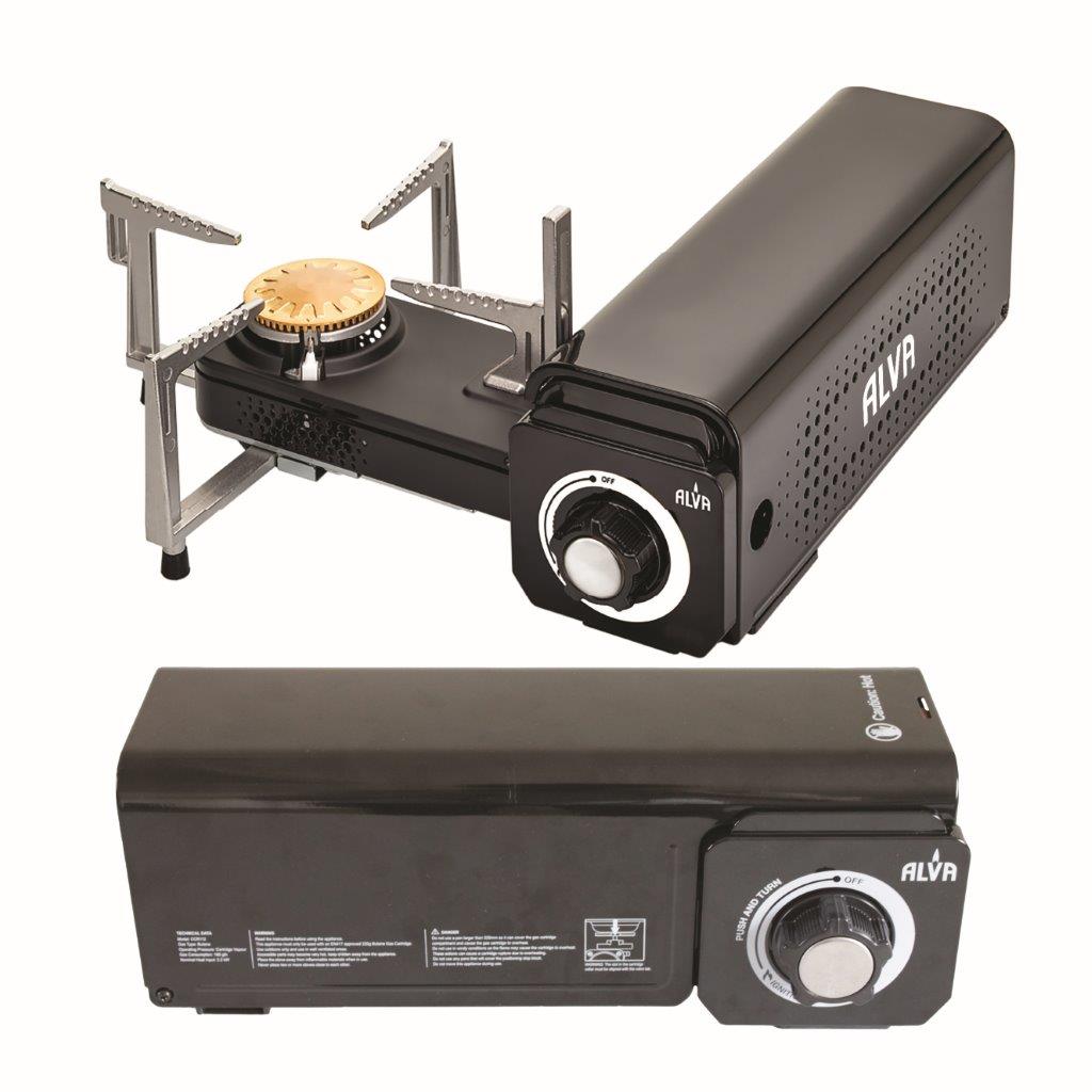 Alva Mini Fold-Up Butane Canister Camping Stove - Alva Mini Fold-Up Camping Stove