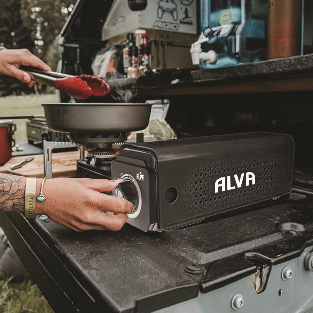 Alva Mini Fold-Up Butane Canister Camping Stove - Alva Mini Fold-Up Camping Stove
