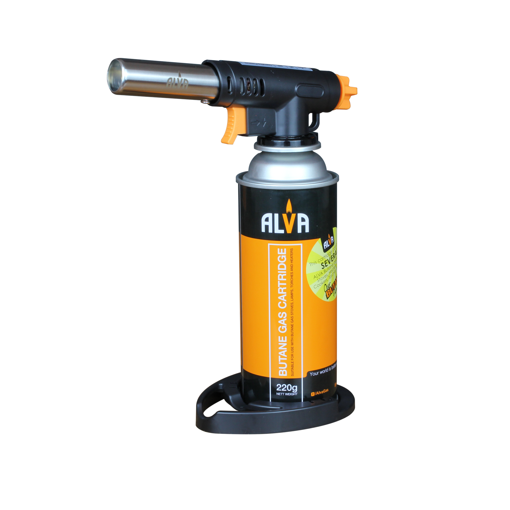Alva Multi-Purpose Butane Canister Torch With Stand - Alva Multi-Purpose Butane Torch