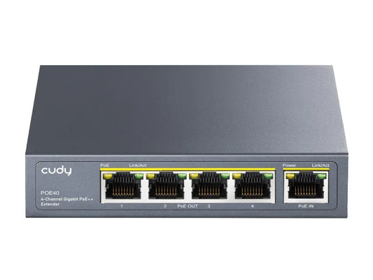 Cudy 4 Port Gigabit PoE 1x PoE Input 60W Switch | POE40 Guards On Duty Security
