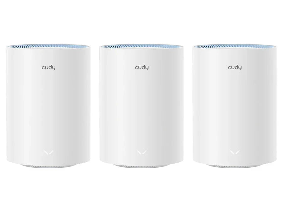 Cudy Dual Band WiFi 5 1200Mbps Fast Ethernet Mesh 3 Pack | M1200 (3-Pack) Guards On Duty Security