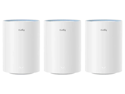 Cudy Dual Band WiFi 5 1200Mbps Fast Ethernet Mesh 3 Pack | M1200 (3-Pack) Guards On Duty Security