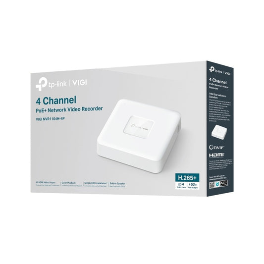 4 Ch PoE+ NVR VIGI NVR1104H-4P - TP-Link | Guards on Duty Shop South Africa