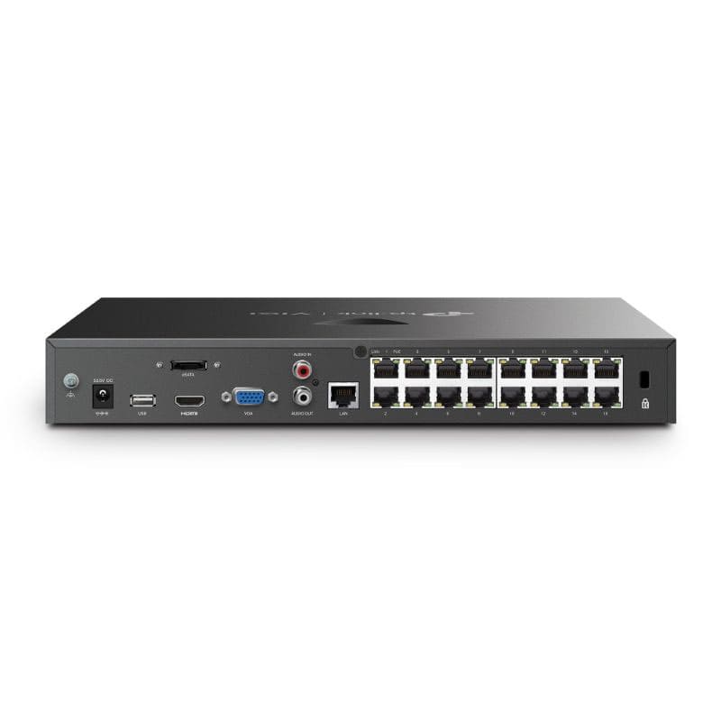 VIGI 16 Channel PoE+ Network Video Recorder, 2 SATA, 90W PoE
