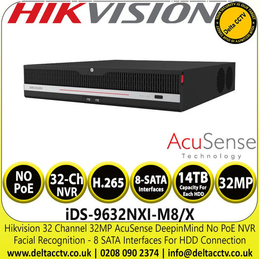 NVR 32Ch 256Mbps AS No PoE 4FAF - Hikvision | Guards on Duty Shop South Africa