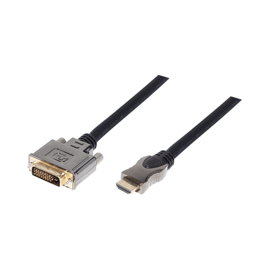 10m Dvi to Hdmi Metal Hood Braid Cable(cg483g-10) — Vcom | Guards on Duty Shop