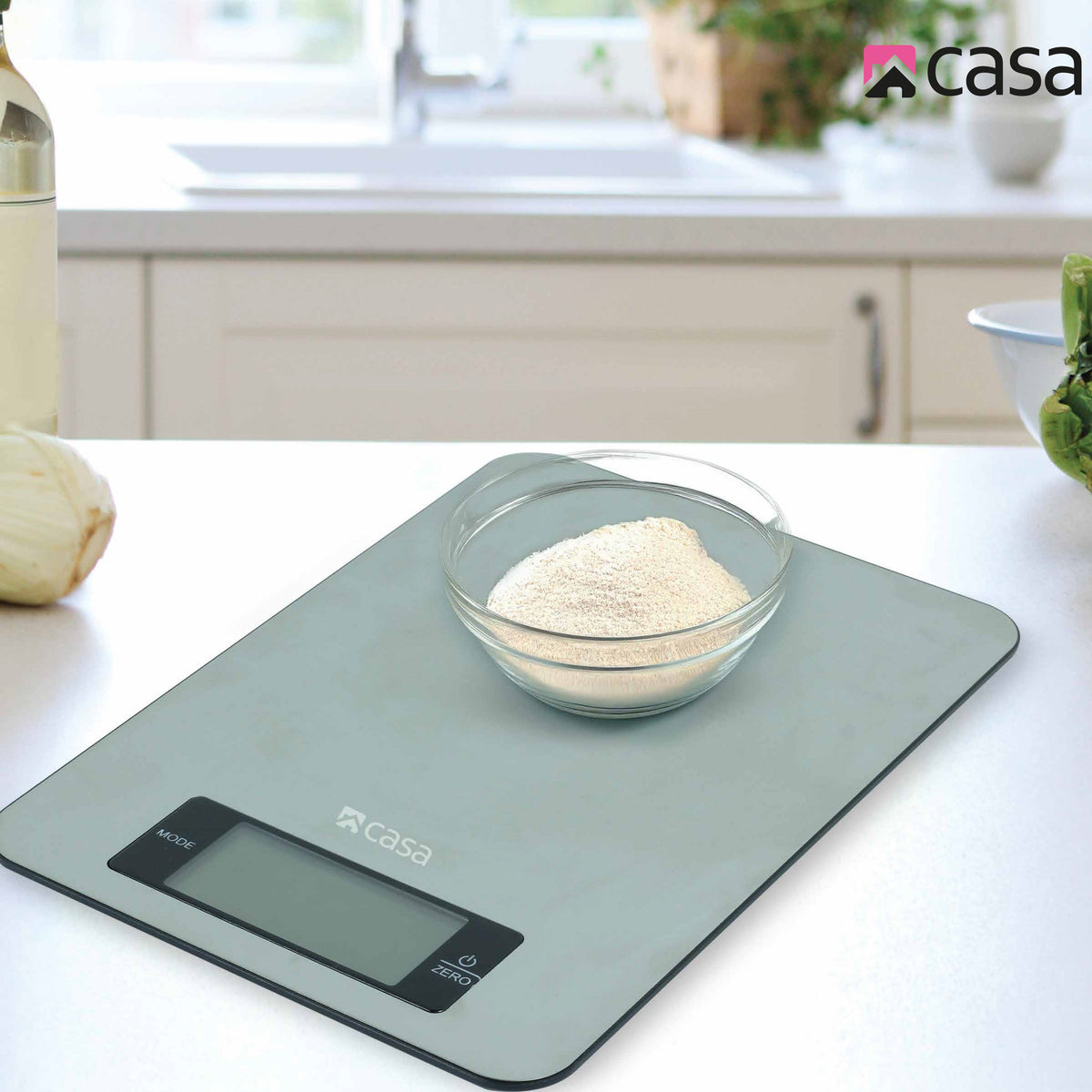 CASA Kitchen Digital Scale - Stainless Steel - Large Display