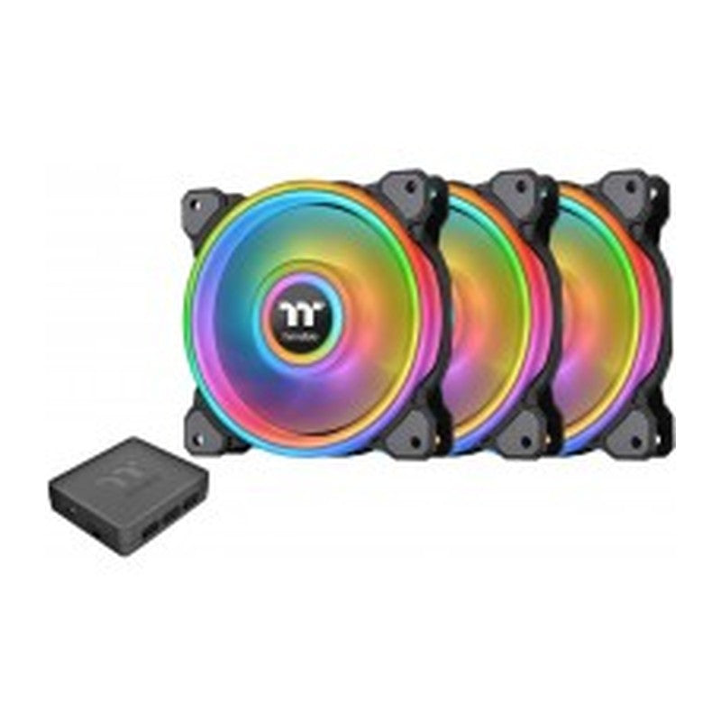 Thermaltake CL-F089-PL14SW-A - TT FAN, RIING QUAD 14 RGB 3PK BLACK