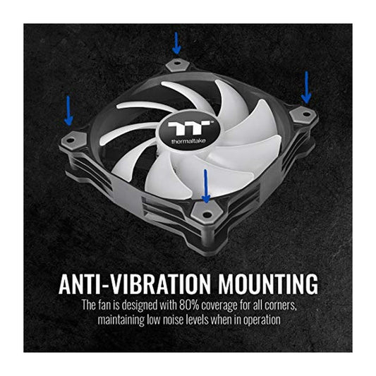 Thermaltake CL-F100-PL12SW-A - TT FAN, RIING QUAD 12 RGB RADIATOR WHITE