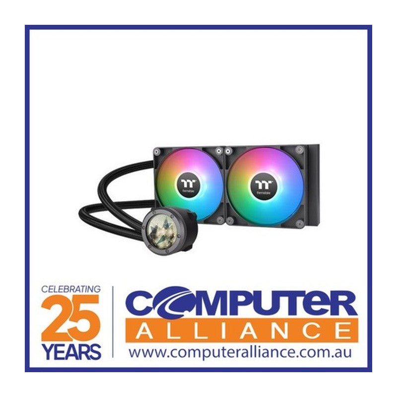 Thermaltake CL-W383-PL12SW-A - TT WATER COOLER TH240 V2 Ultra ARGB Sync/All-In-One Liquid Cooler System/ARGB Fan 120*2/PWM 500~1500