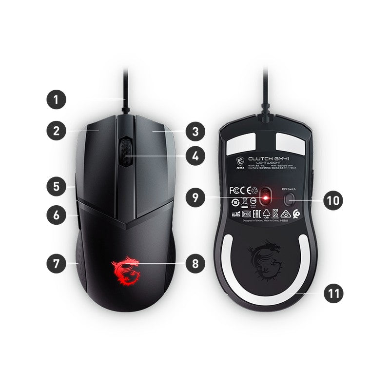 Msi CLUTCH GM41 LIGHTWEIGHT W - MSI CLUTCH GM41 LIGHTWEIGHT WIRELESS
