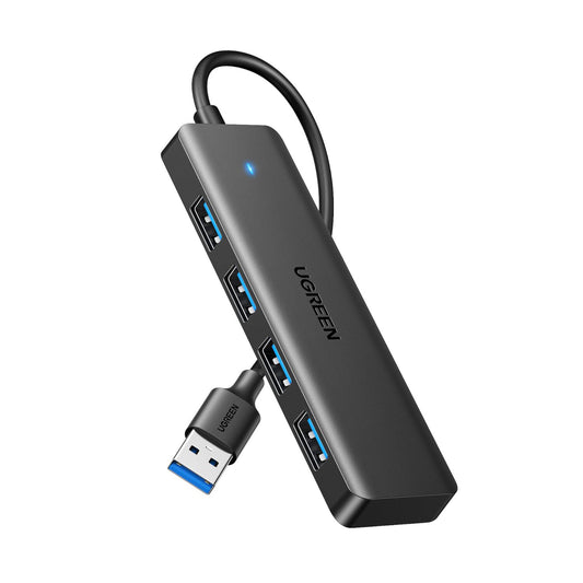 UGREEN 4-in-1 USB 3.0 Hub - High-Speed 5Gbps Data Transfer - Grey - Guards On Duty Shop & Security Guards