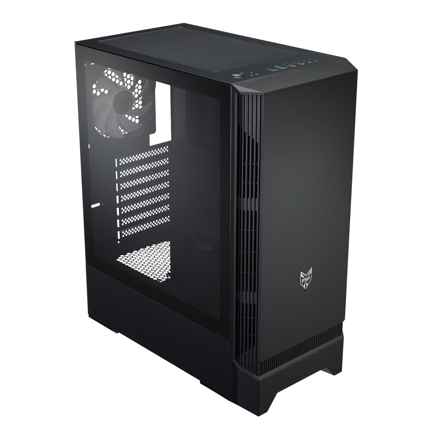 FSP CMT260 ATX Gaming Chassis - Black - Guards On Duty Shop & Security Guards