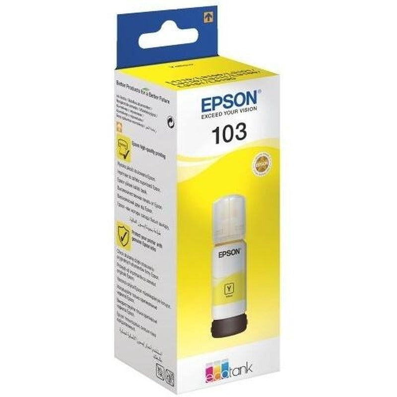 Epson 103 Ecotank Yellow Ink Bottle,6,500 Pages — Epson | Guards on Duty Shop South Africa