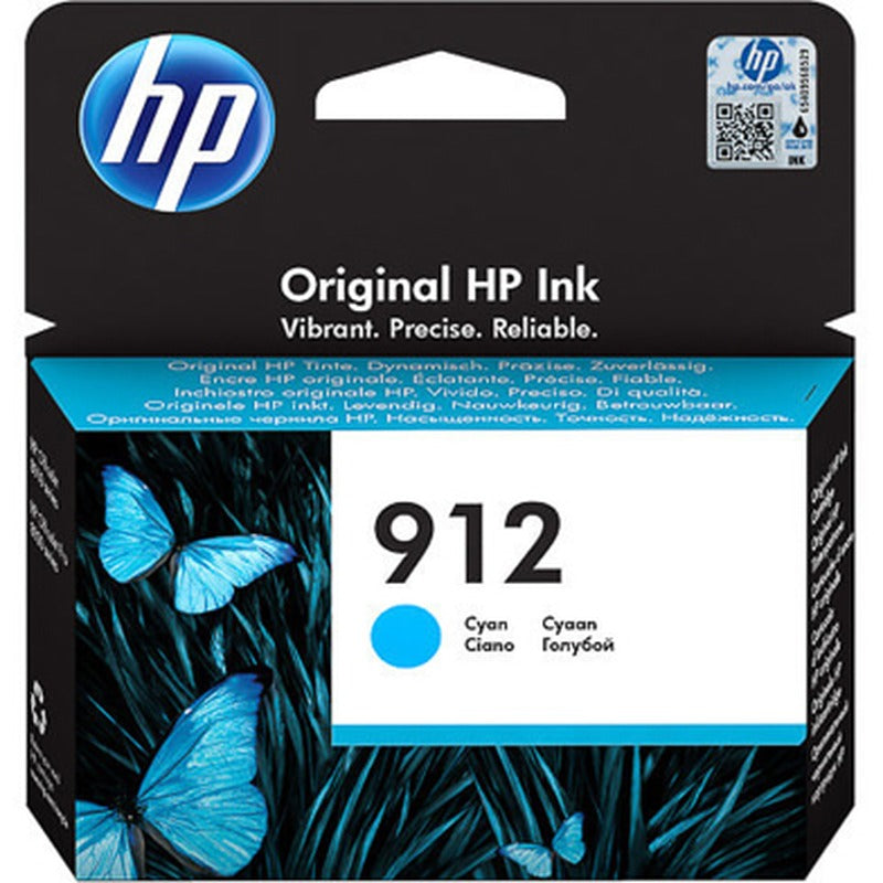 Hp 912 Cyan Original Ink Cartridge,315 Pages — HP | Guards on Duty Shop South Africa