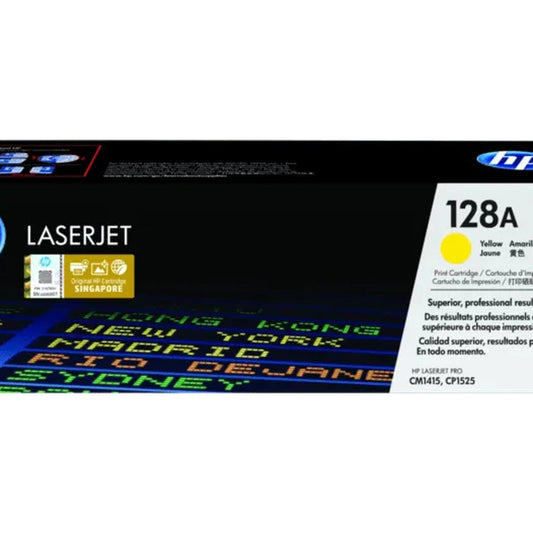 Hp 128a Yellow Original Laserjet Toner Cartridge,1,300 Pages — HP | Guards on Duty Shop South Africa
