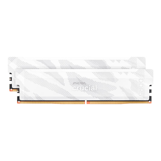 Crucial Pro Overclocking DDR5-6400 32GB Desktop Gaming Memory Kit (16GB x 2) – White - Guards On Duty Shop & Security Guards