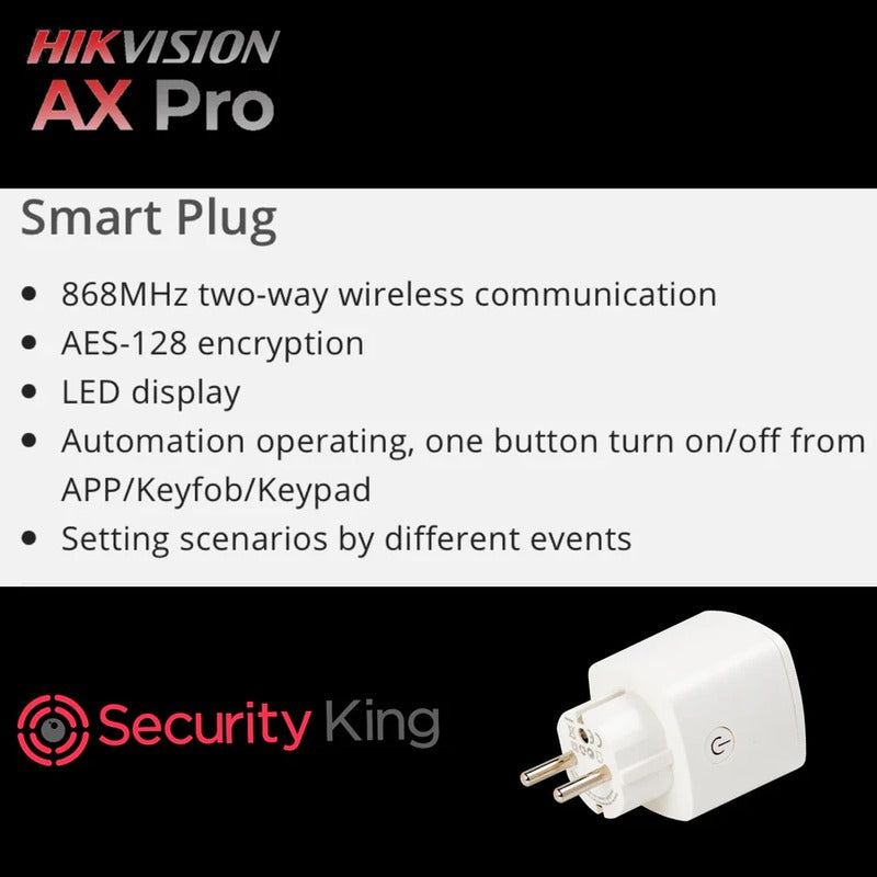 AX-PRO Wireless Smart Plug - Hikvision | Guards on Duty Shop South Africa