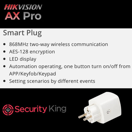 AX-PRO Wireless Smart Plug - Hikvision | Guards on Duty Shop South Africa