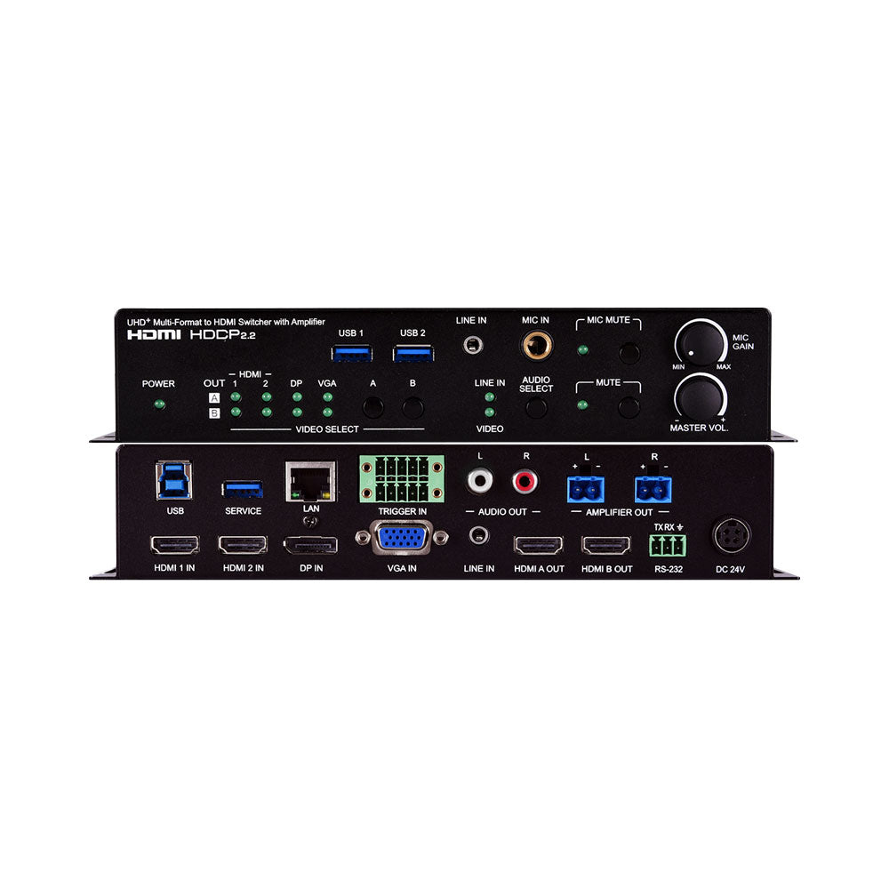 Uhd+multi-format Hdm1 Switcher with Amplifier — Cypress | Guards on Duty Shop