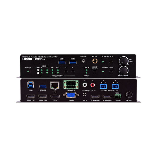 Uhd+multi-format Hdm1 Switcher with Amplifier — Cypress | Guards on Duty Shop