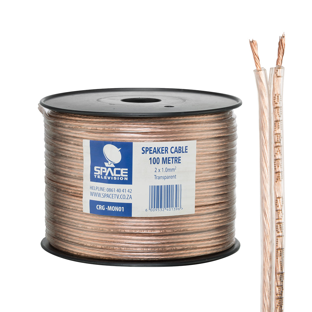 Speaker Cable Twin Conductor 100M Reel (CRGMON01)