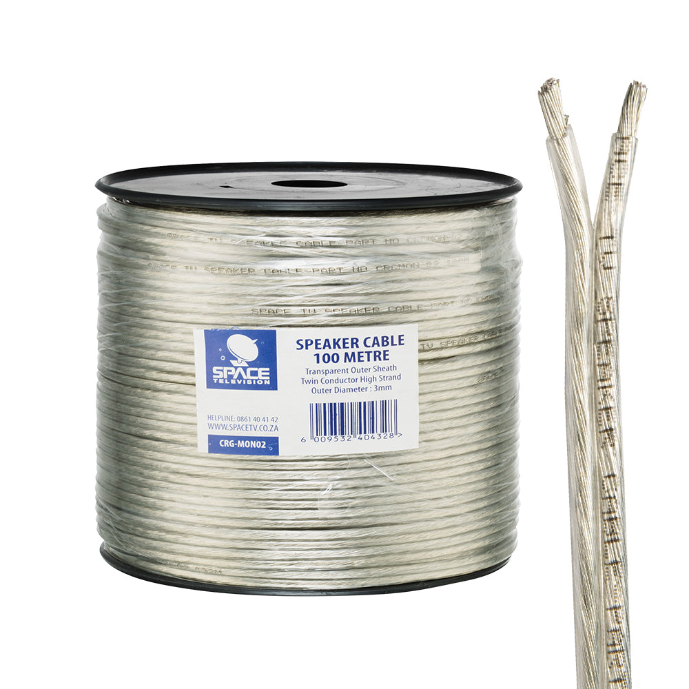 Speaker Cable Tinned Copper Clad Aluminum 100M Reel (CRGMON02)