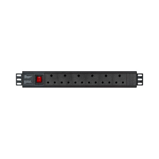 LINKQNET 6-PORT METAL RACKMOUNT PDU - C13 TO C14