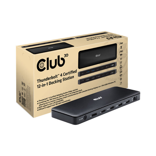 Thunderbolt 4certified 12in1 Docking Station — CLUB3D | Guards on Duty Shop