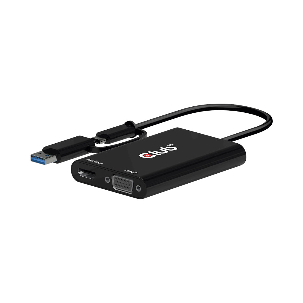 Type-c/a to Hdmi & Vga Dual Display Mst — CLUB3D | Guards on Duty Shop