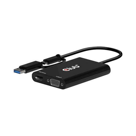 Type-c/a to Hdmi & Vga Dual Display Mst — CLUB3D | Guards on Duty Shop