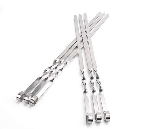 Casey 6 Piece Stainless Steel 45Cm Length Bbq Kebab Skewers
