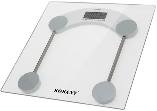 Sokany 180Kg Bathroom Digital Glass Scale