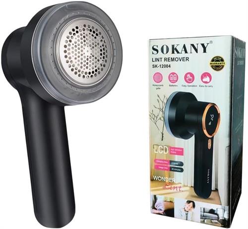 Sokany Black Lint Remover Rechargeable With Lcd