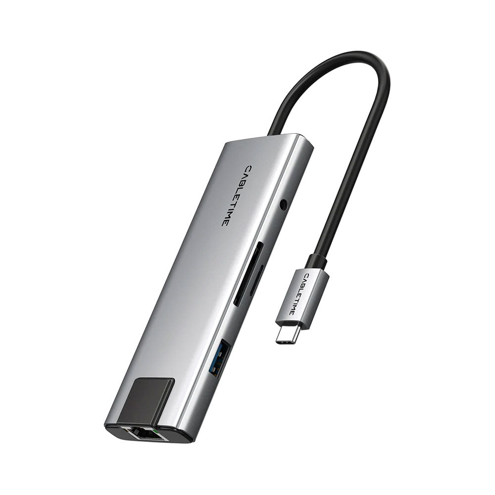 CT - 0.15M 9IN1 USB-C HUB 4K/30HZ,USB,PD,ETH,SD/TF