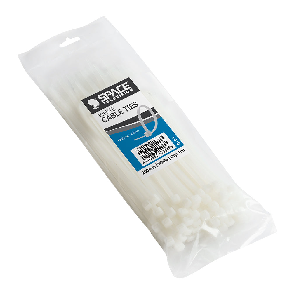 Cable Ties White 200mm x 4,6mm – CT03