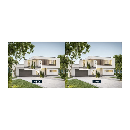 Tenda CT6 - Tenda CT6 2K WiFi Cameras for Home Security Outside - Full-Color Night Vision with 2 Spotlights, Dua
